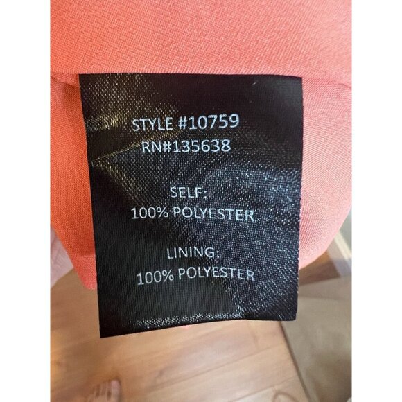 Hutch Lindie Geo Print Long Sleeve Wrap Dress Small Coral Lined NWT $297 - Picture 9 of 10